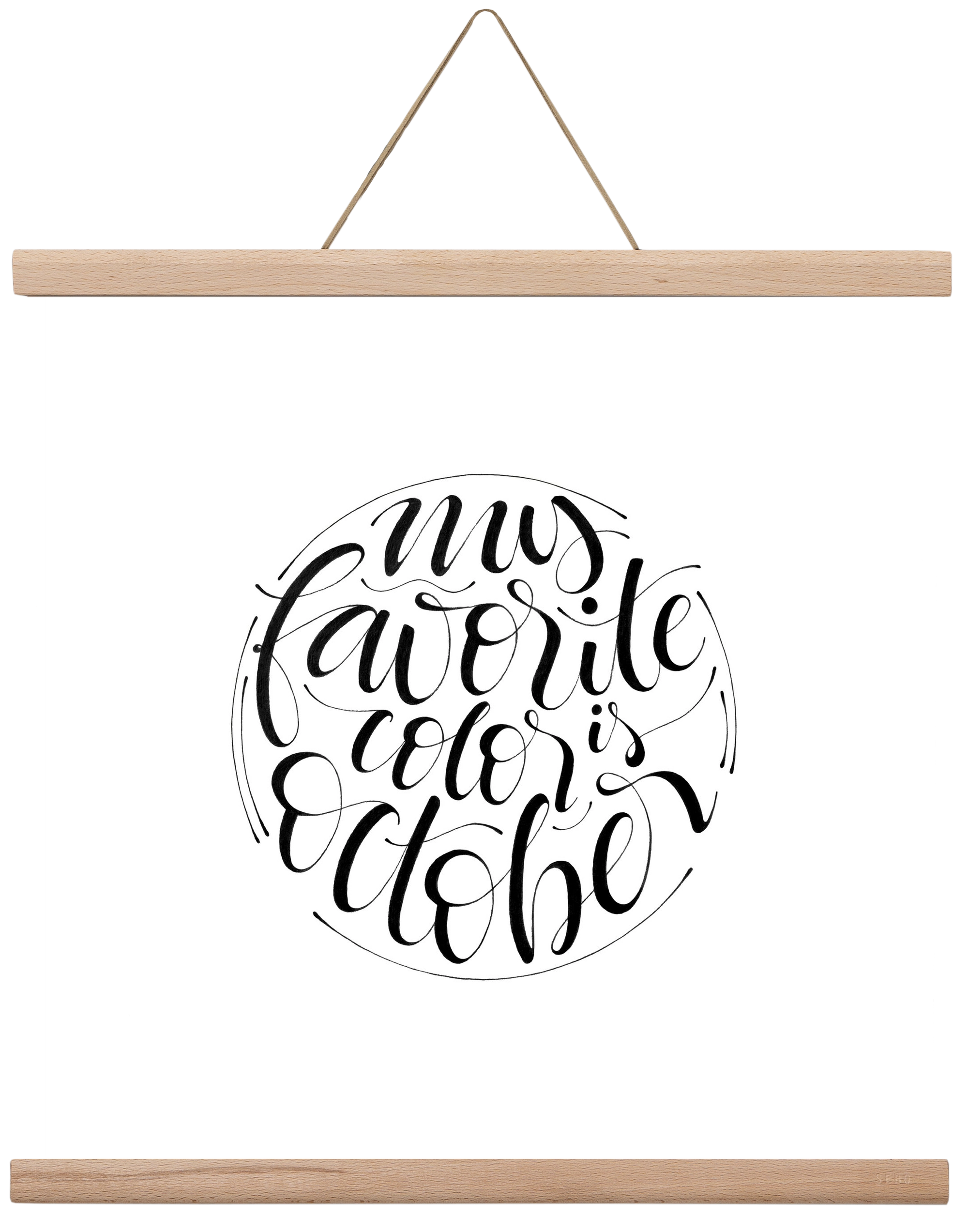 My favorite color is October, 40x40 cm (40x40 cm), Tölgy akasztó