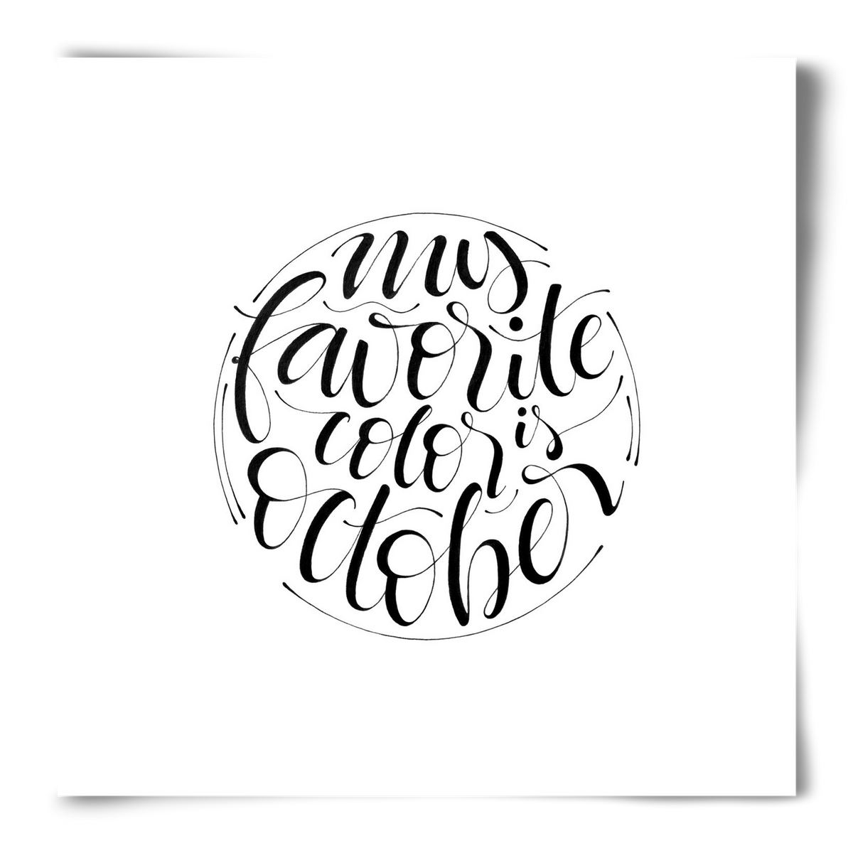 My favorite color is October, 50x50 cm, Keret nélkül