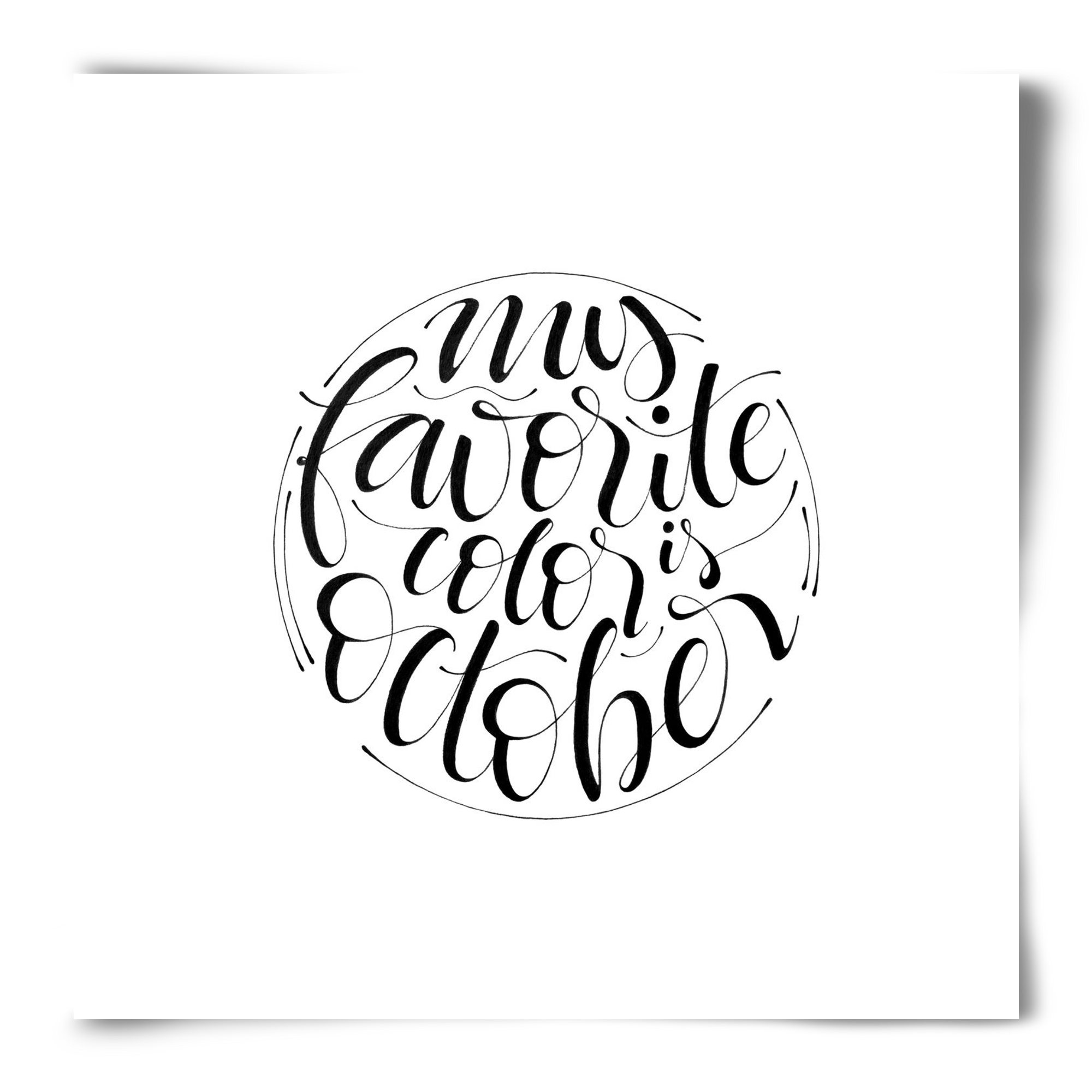 My favorite color is October, 50x50 cm, Keret nélkül