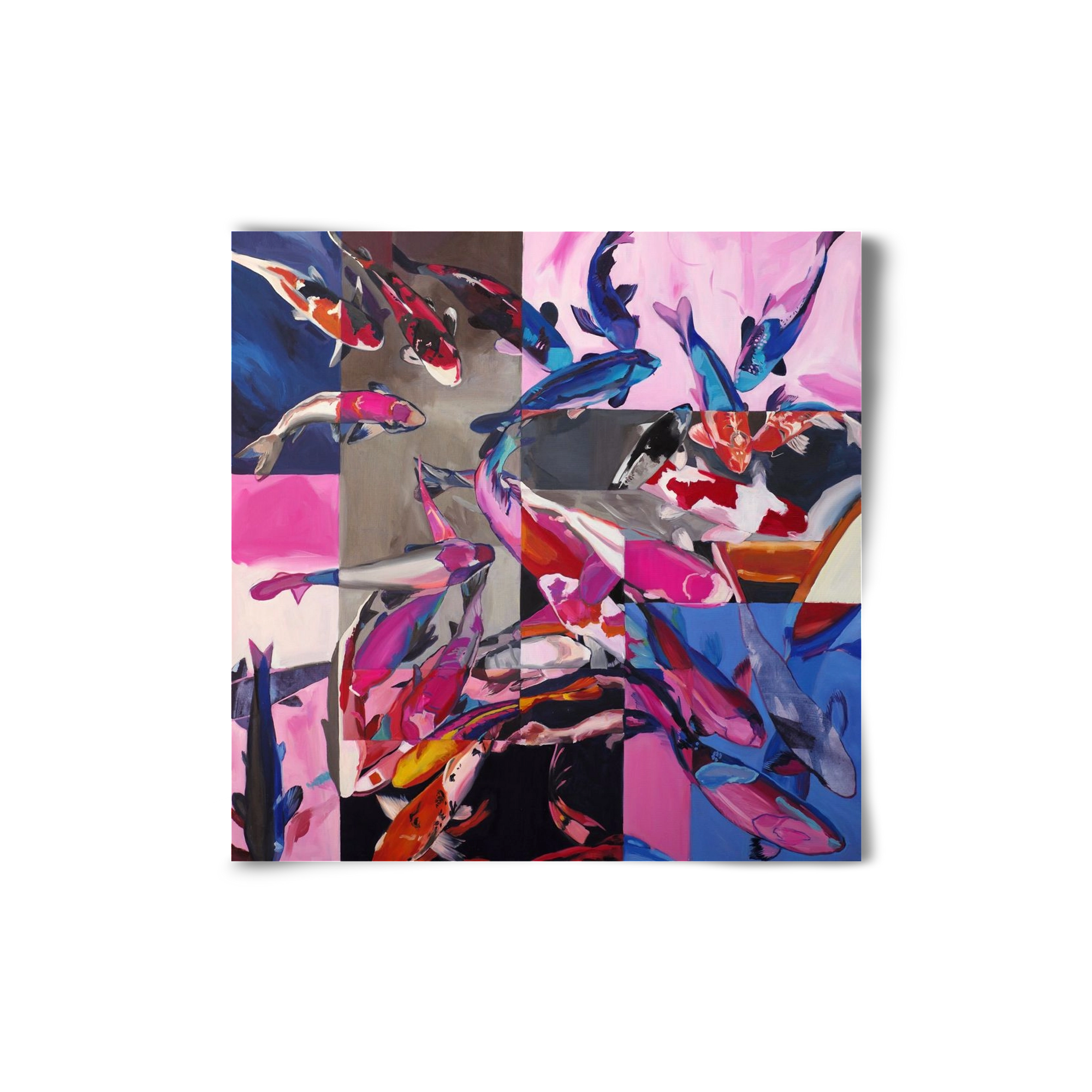 Koi, 20x20 cm, Keret nélkül