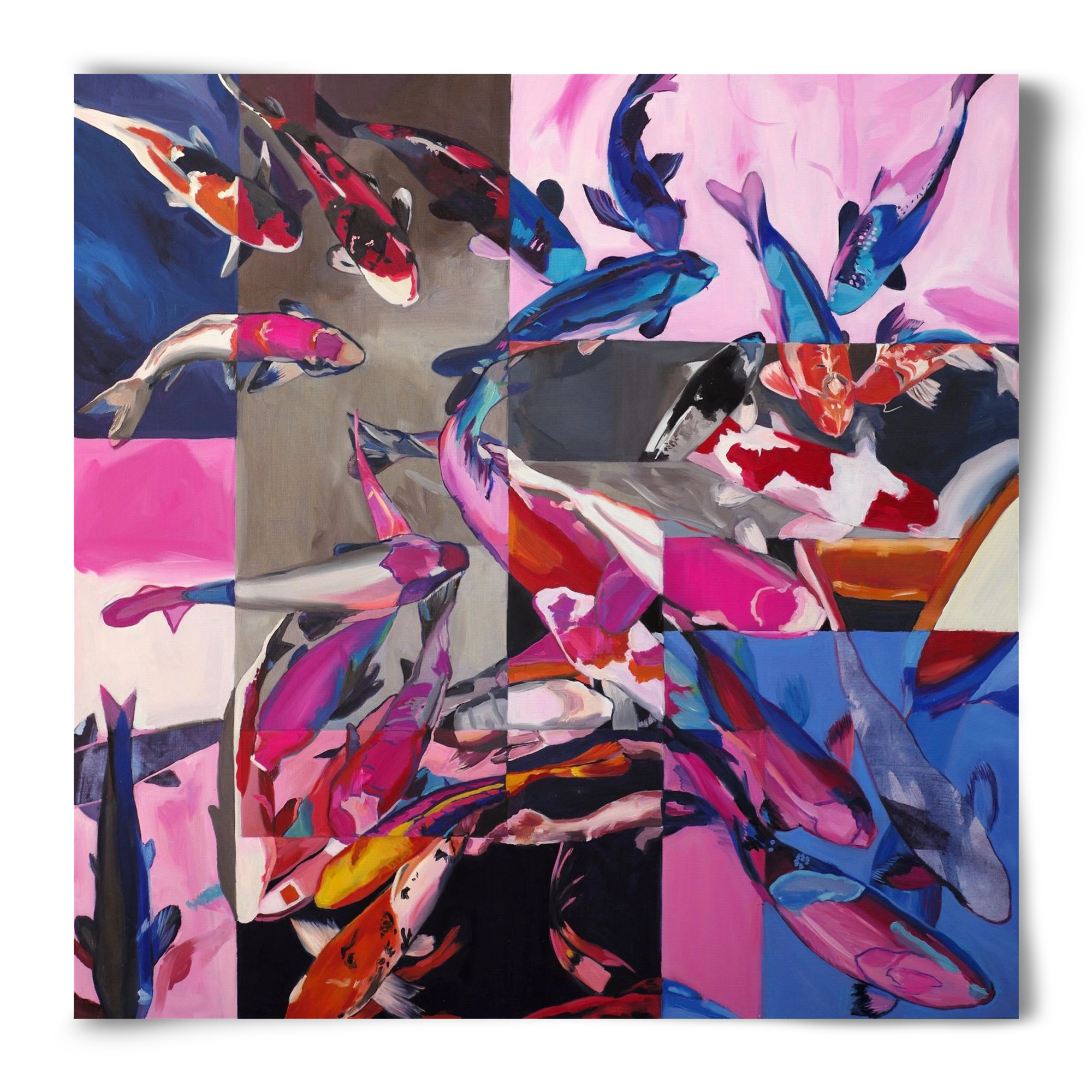 Koi, 50x50 cm, Keret nélkül