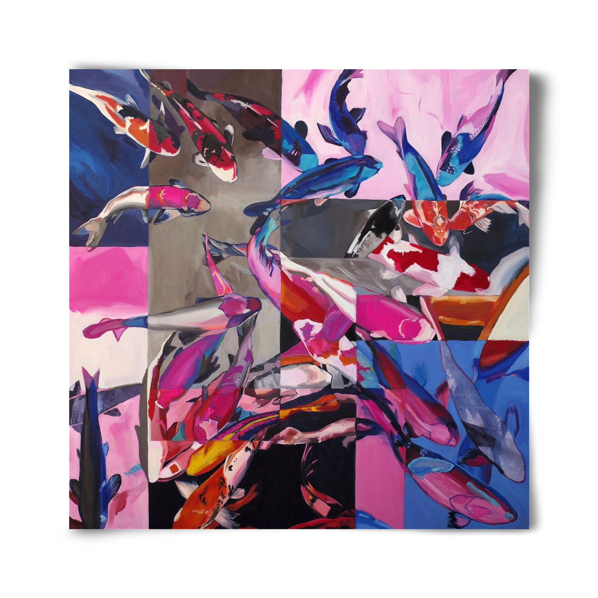 Koi, 40x40 cm, Keret nélkül