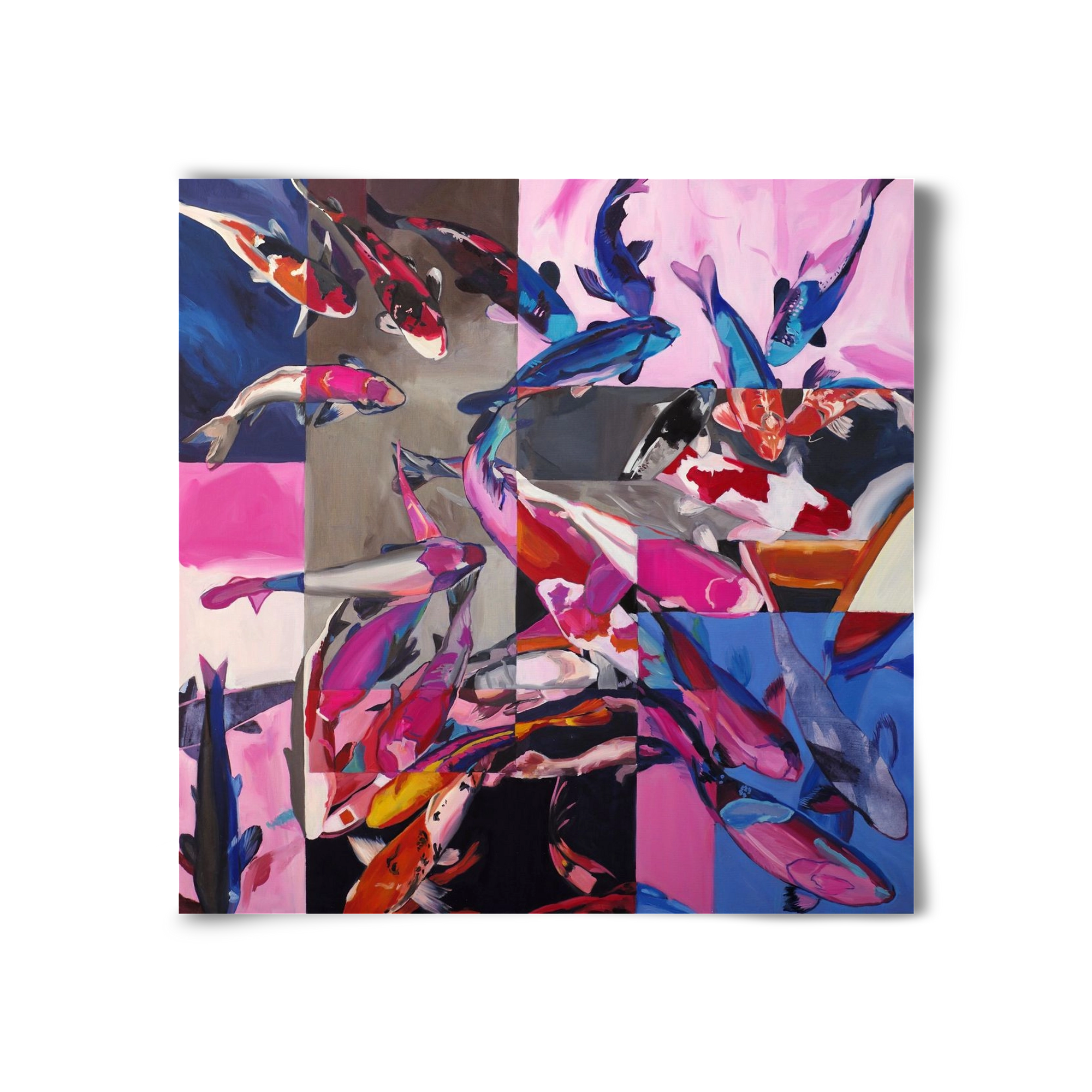 Koi, 30x30 cm, Keret nélkül