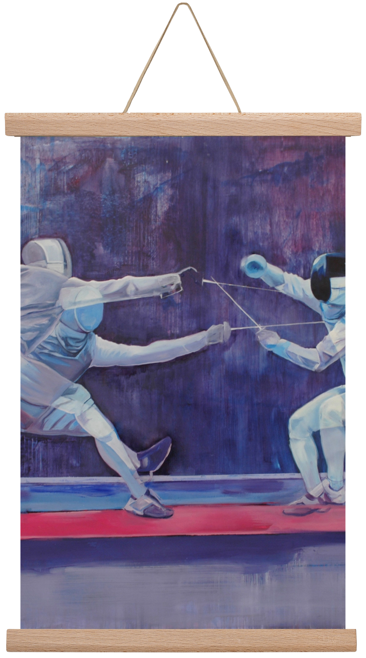 Azonosság, 45x30 cm (45x30 cm), Tölgy akasztó