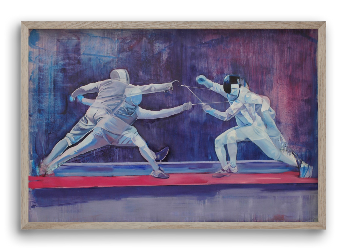 Azonosság, 60x40 cm (60x40 cm), Tölgy keret