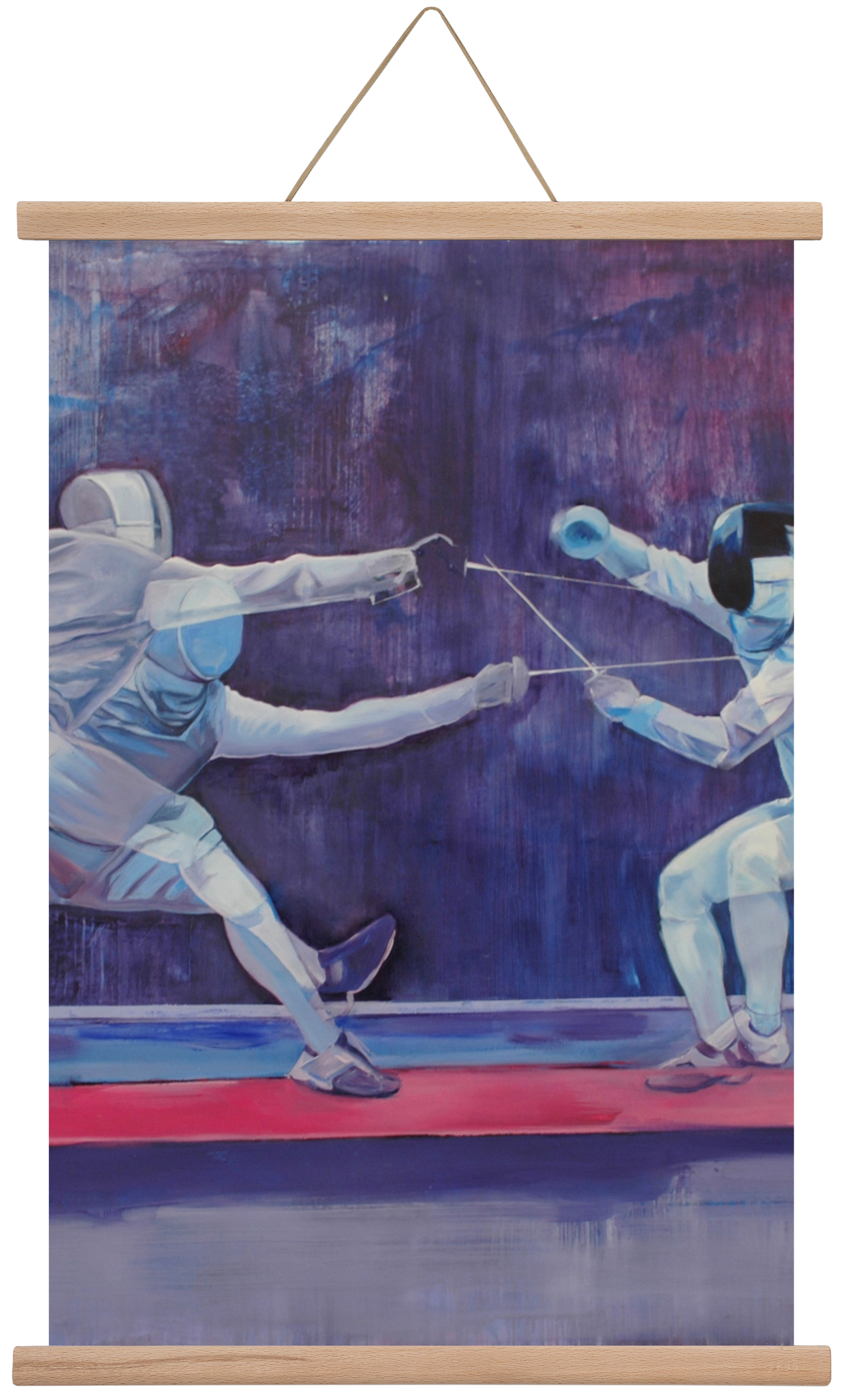 Azonosság, 60x40 cm (60x40 cm), Tölgy akasztó