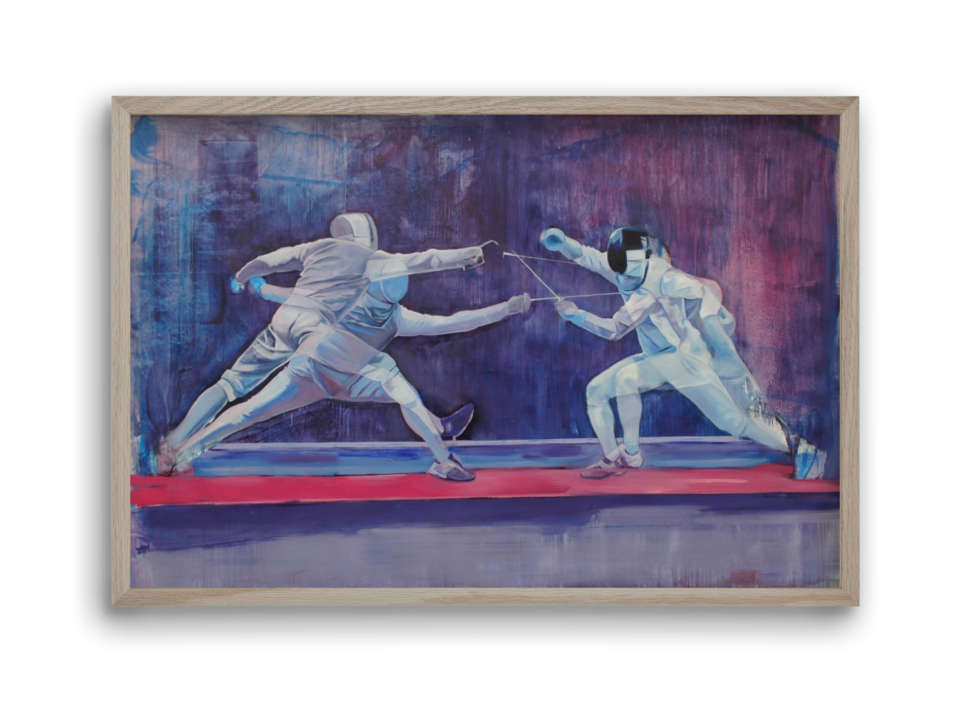 Azonosság, 45x30 cm (45x30 cm), Tölgy keret