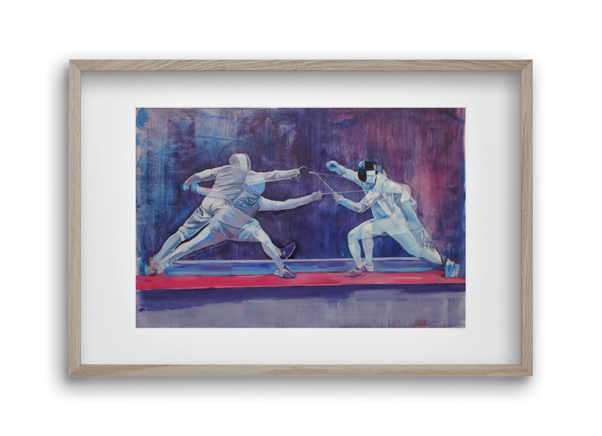 Azonosság, 45x30 cm (30x20 cm), Tölgy keret, paszpartuval