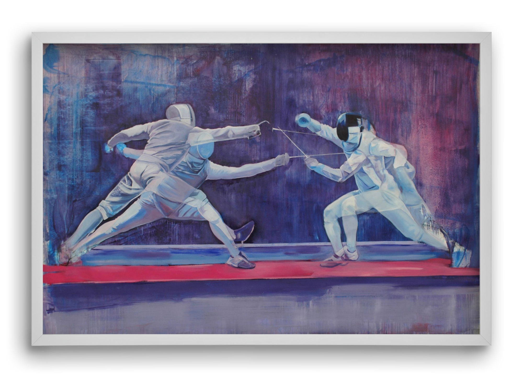 Azonosság, 60x40 cm (60x40 cm), Fehér keret