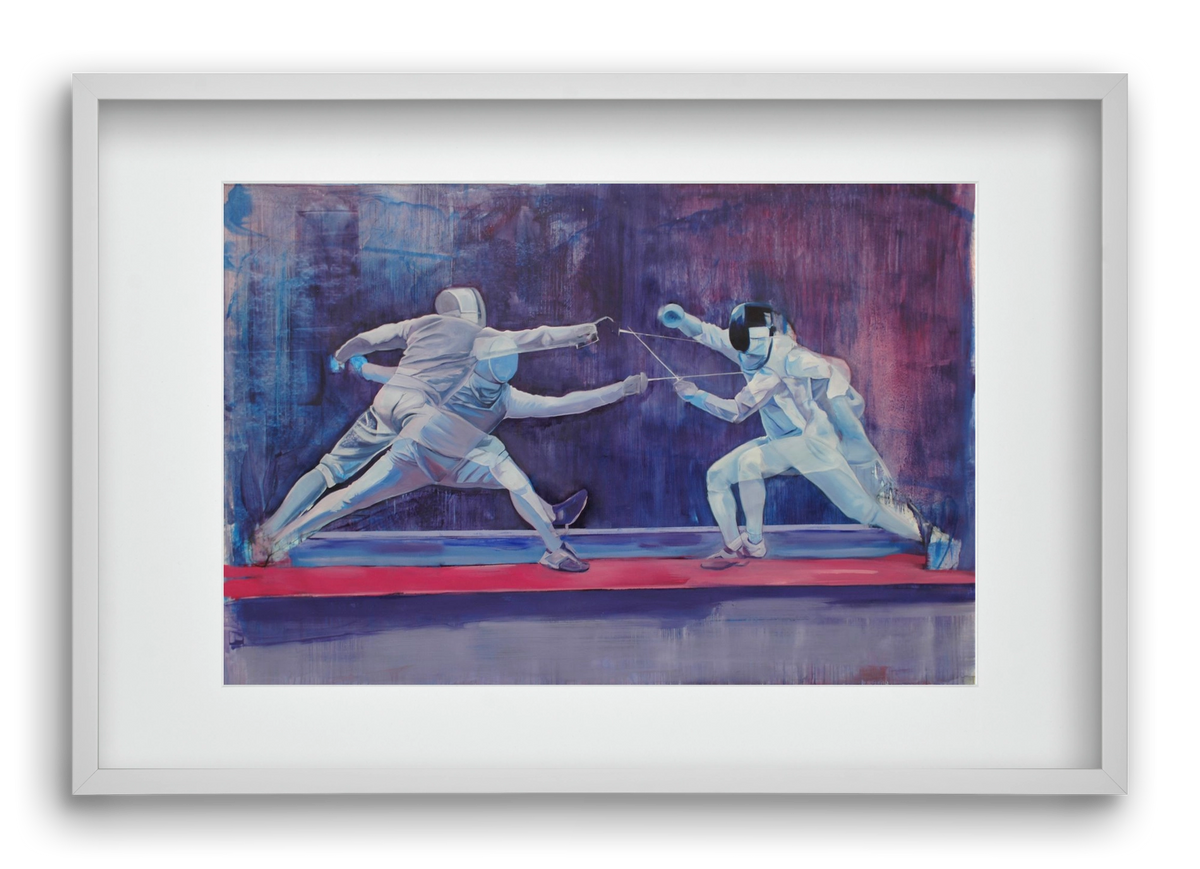 Azonosság, 60x40 cm (45x30 cm), Fehér keret, paszpartuval