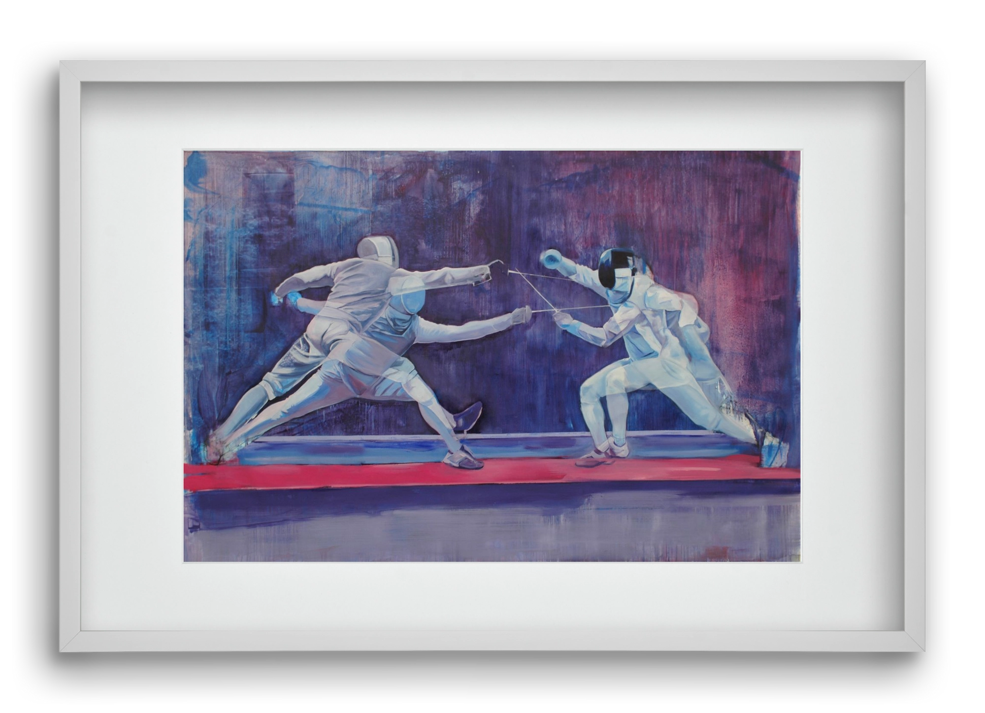 Azonosság, 60x40 cm (45x30 cm), Fehér keret, paszpartuval