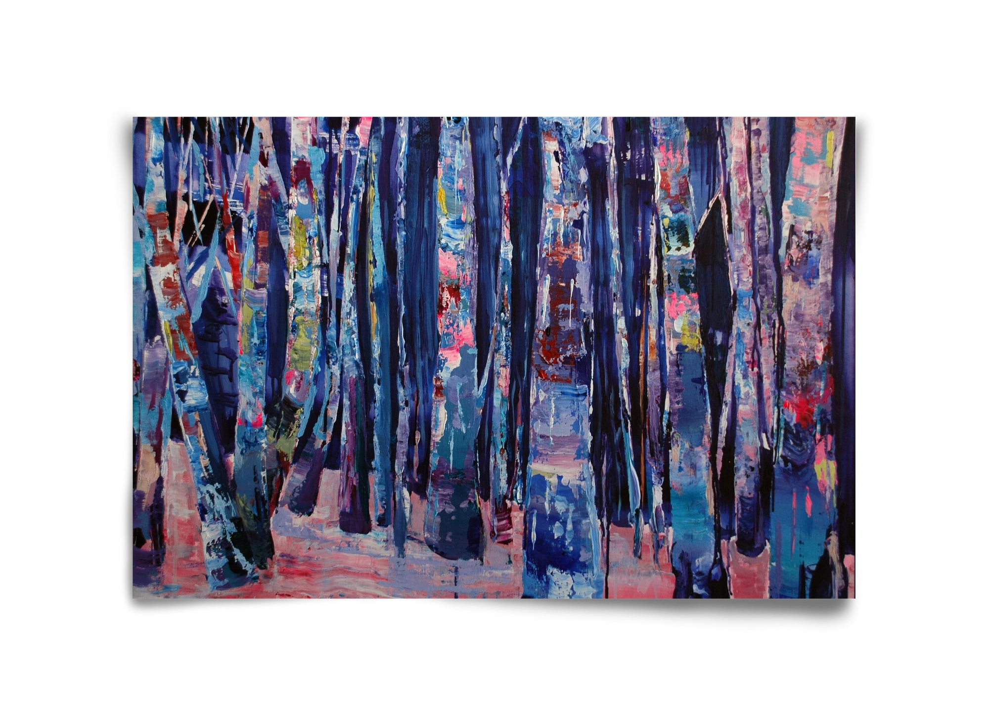 Nyír fa erdő, 45x30 cm, Keret nélkül