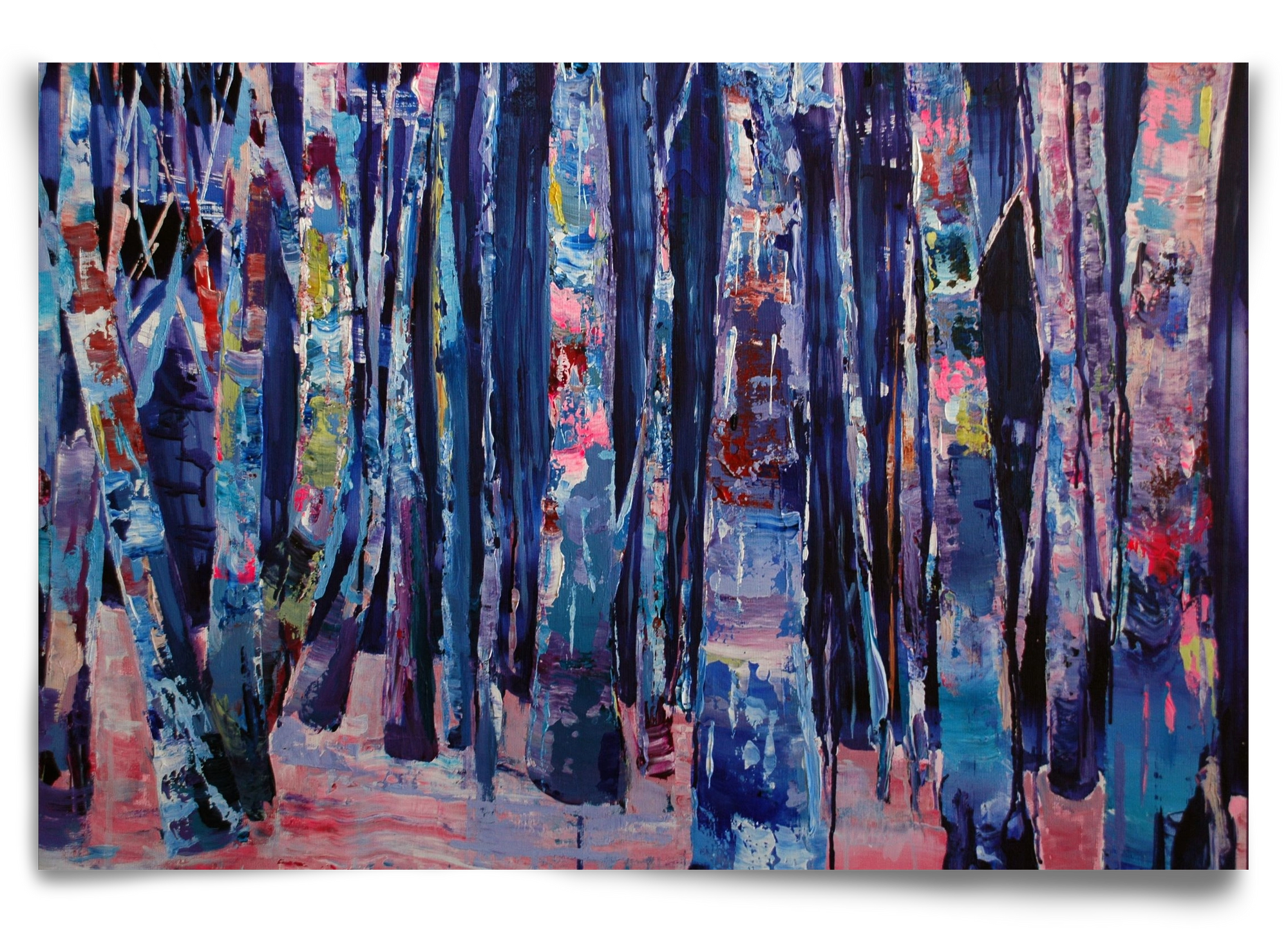 Nyír fa erdő, 90x60 cm, Keret nélkül