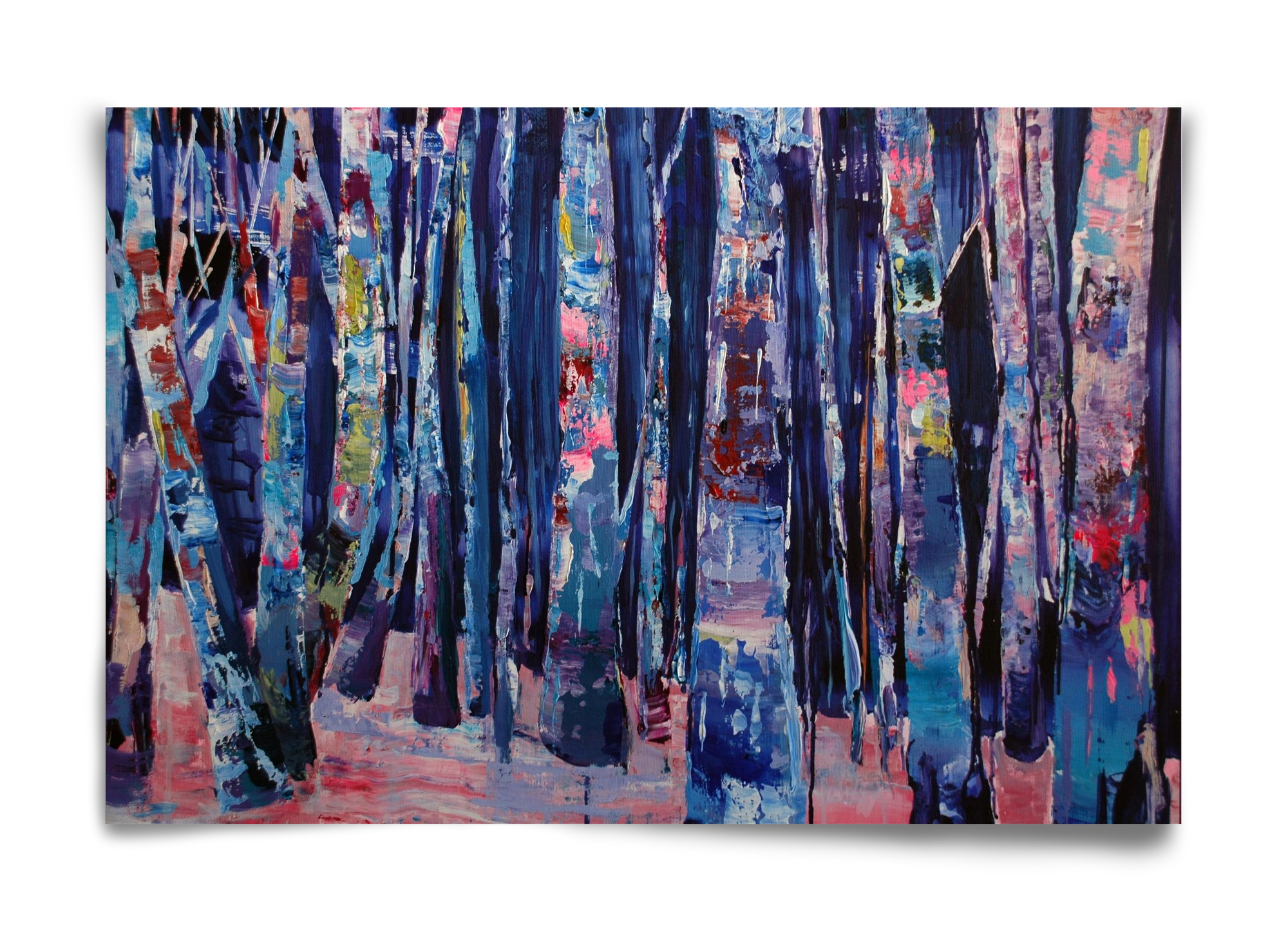 Nyír fa erdő, 60x40 cm, Keret nélkül