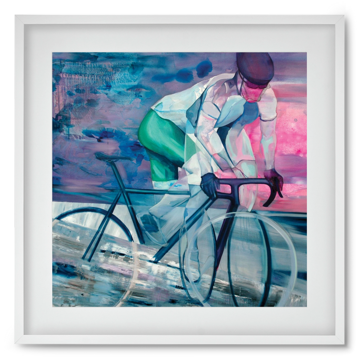 Párhuzamban, 50x50 cm (40x40 cm), Fehér keret, paszpartuval