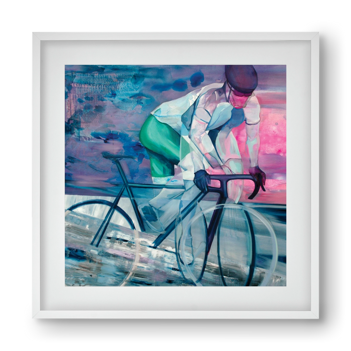 Párhuzamban, 40x40 cm (30x30 cm), Fehér keret, paszpartuval