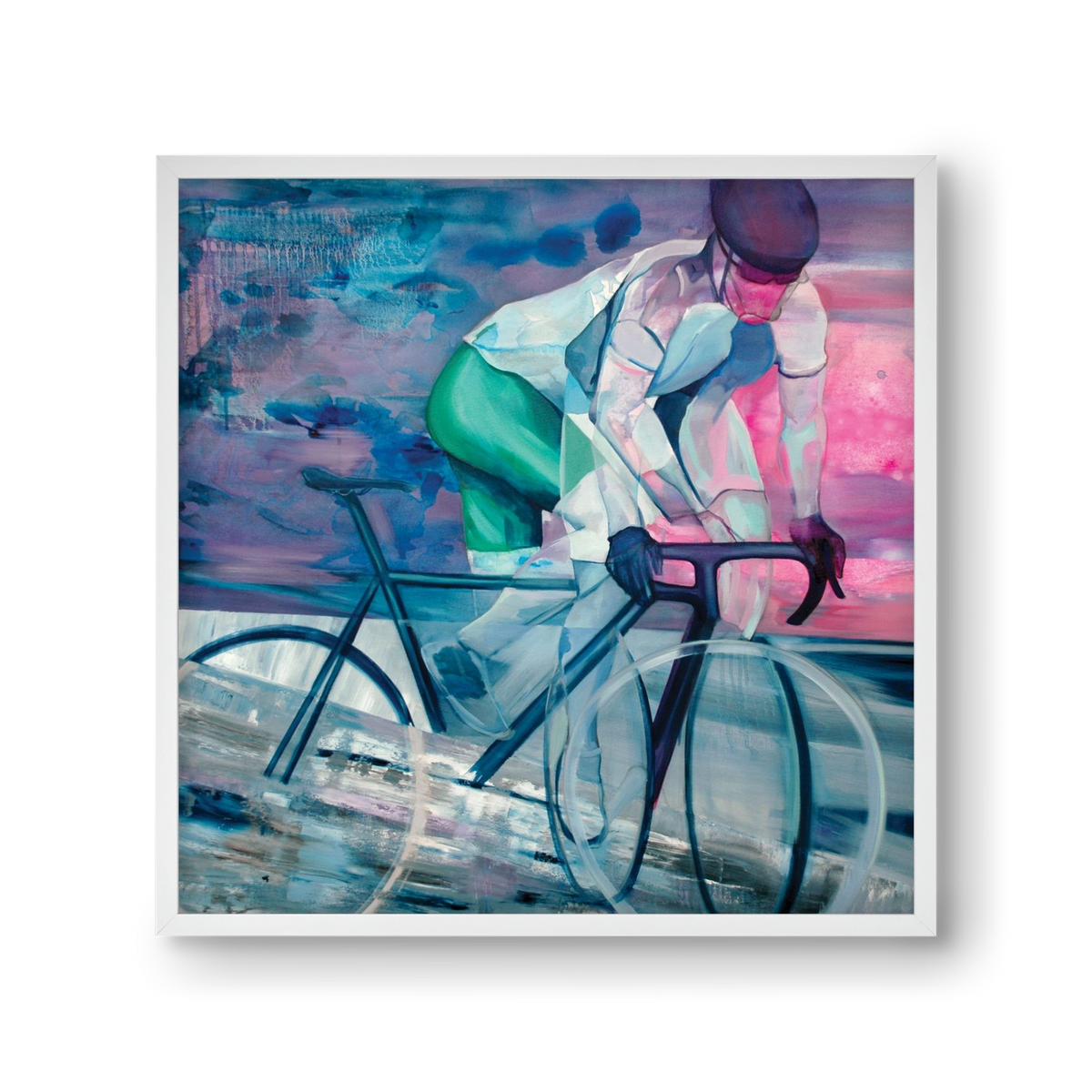 Párhuzamban, 30x30 cm (30x30 cm), Fehér keret