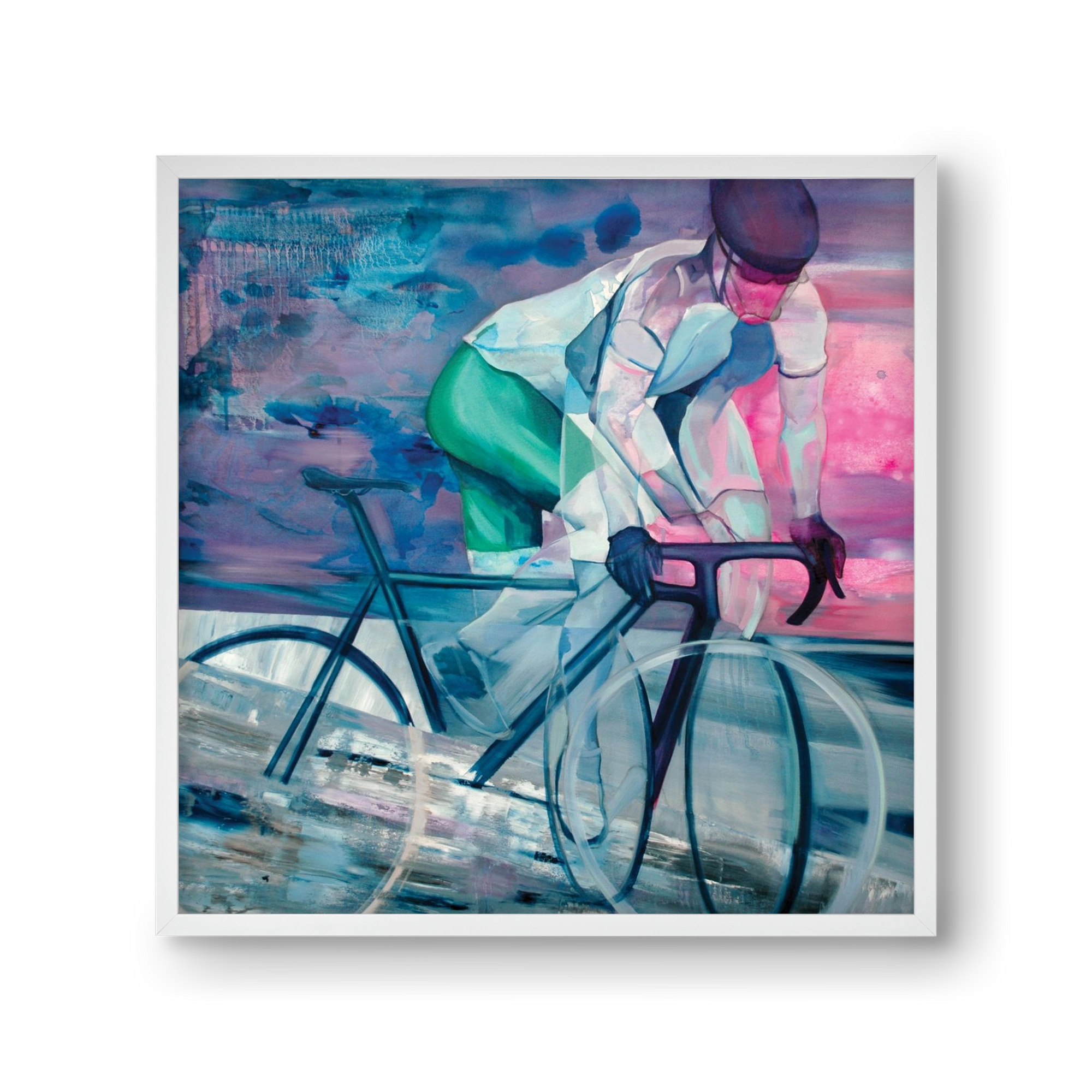 Párhuzamban, 30x30 cm (30x30 cm), Fehér keret