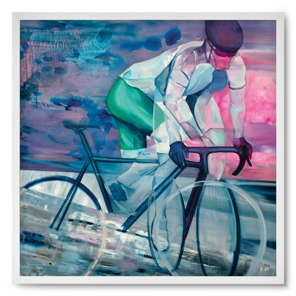 Párhuzamban, 50x50 cm (50x50 cm), Fehér keret