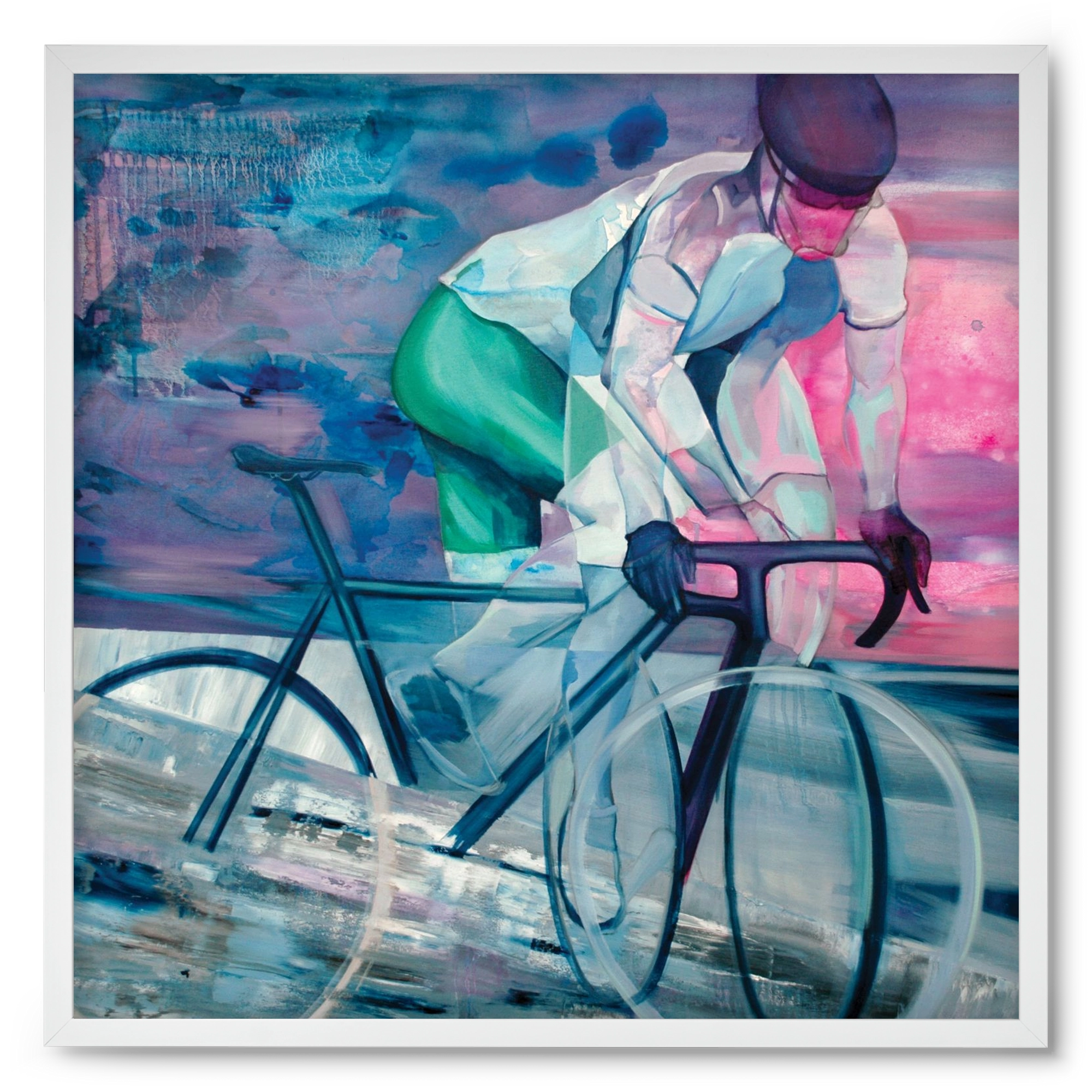 Párhuzamban, 50x50 cm (50x50 cm), Fehér keret