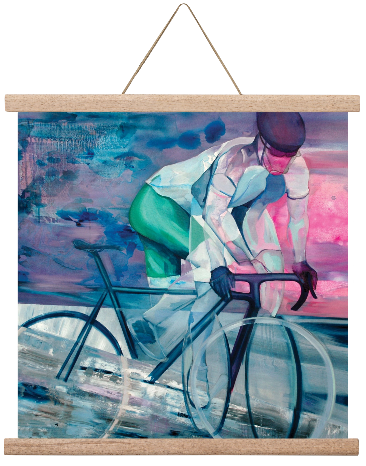 Párhuzamban, 40x40 cm (40x40 cm), Tölgy akasztó