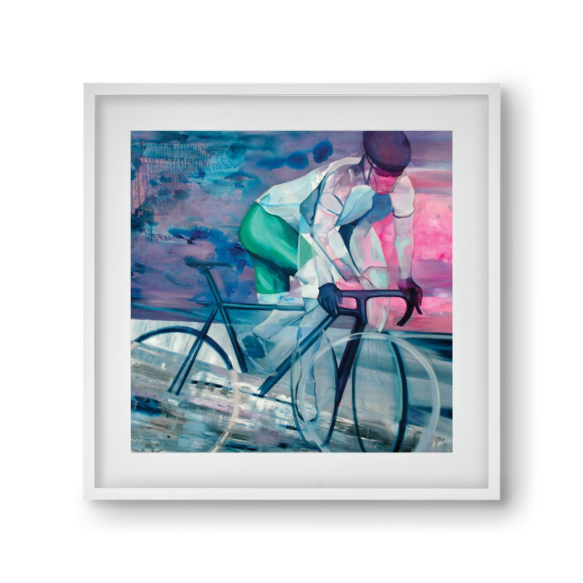 Párhuzamban, 30x30 cm (20x20 cm), Fehér keret, paszpartuval