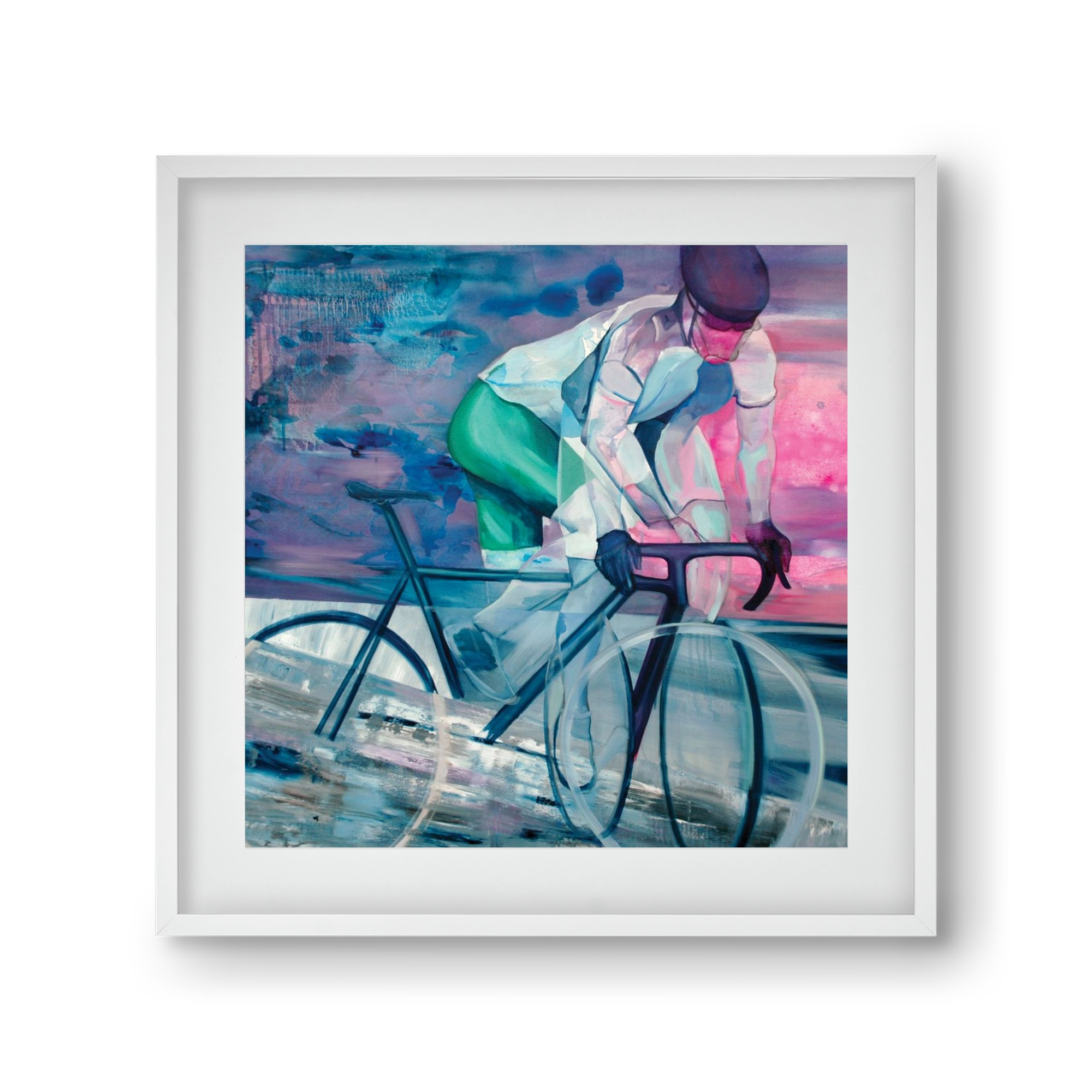 Párhuzamban, 30x30 cm (20x20 cm), Fehér keret, paszpartuval