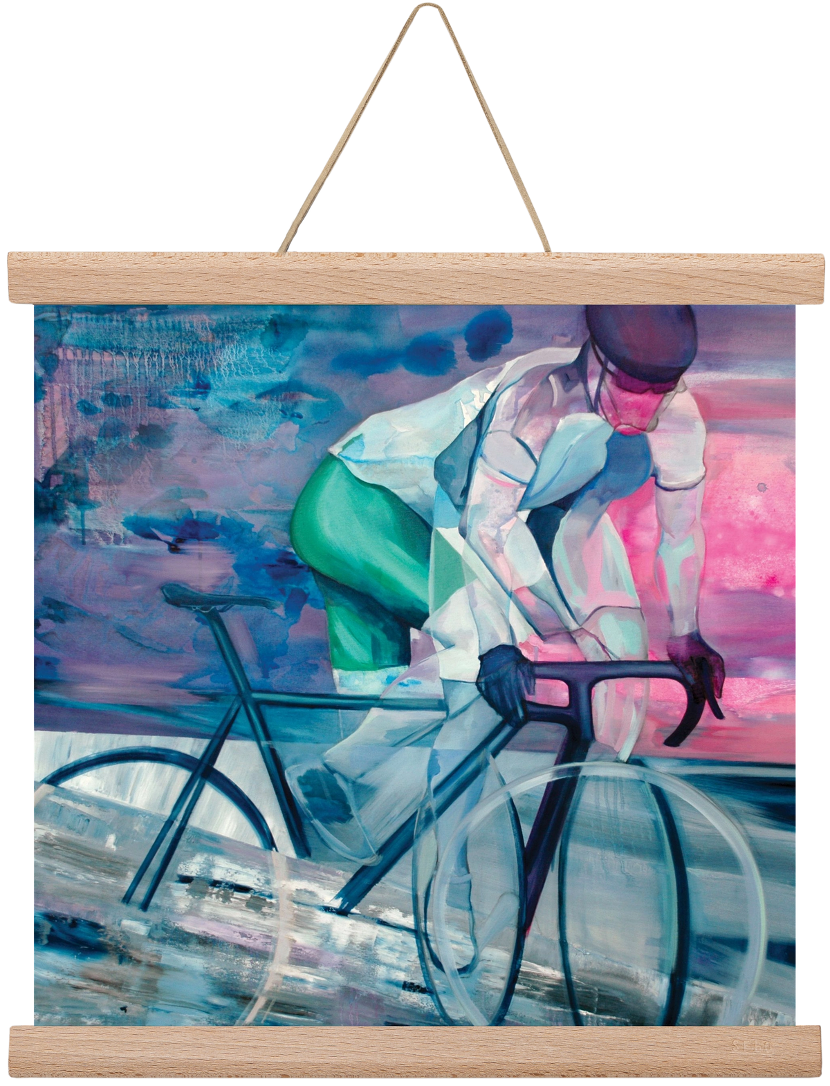 Párhuzamban, 30x30 cm (30x30 cm), Tölgy akasztó