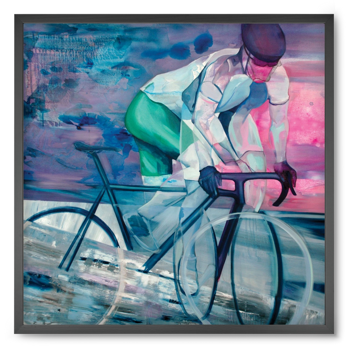 Párhuzamban, 50x50 cm (50x50 cm), Fekete keret