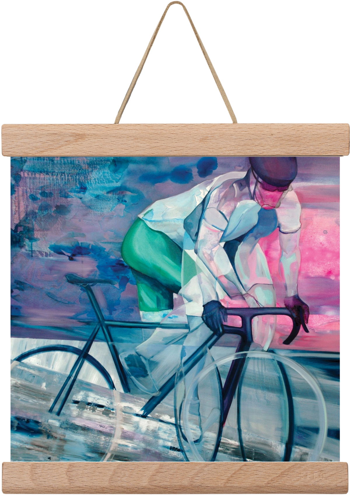 Párhuzamban, 20x20 cm (20x20 cm), Tölgy akasztó