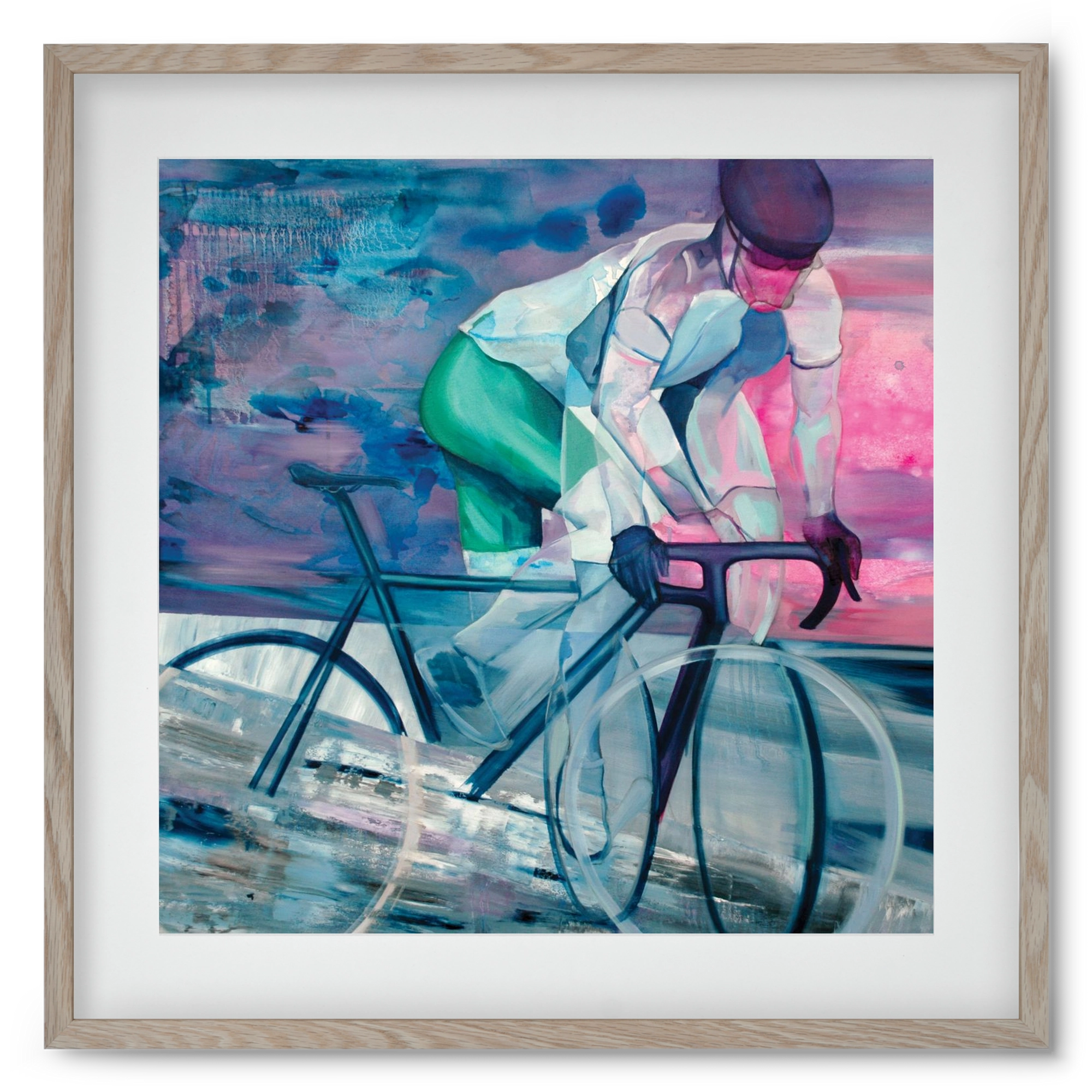 Párhuzamban, 50x50 cm (40x40 cm), Tölgy keret, paszpartuval