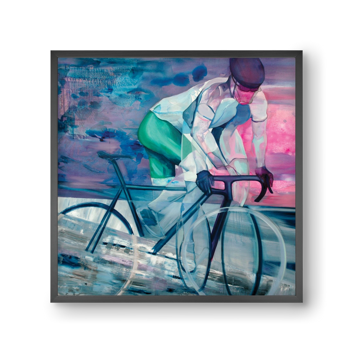 Párhuzamban, 30x30 cm (30x30 cm), Fekete keret