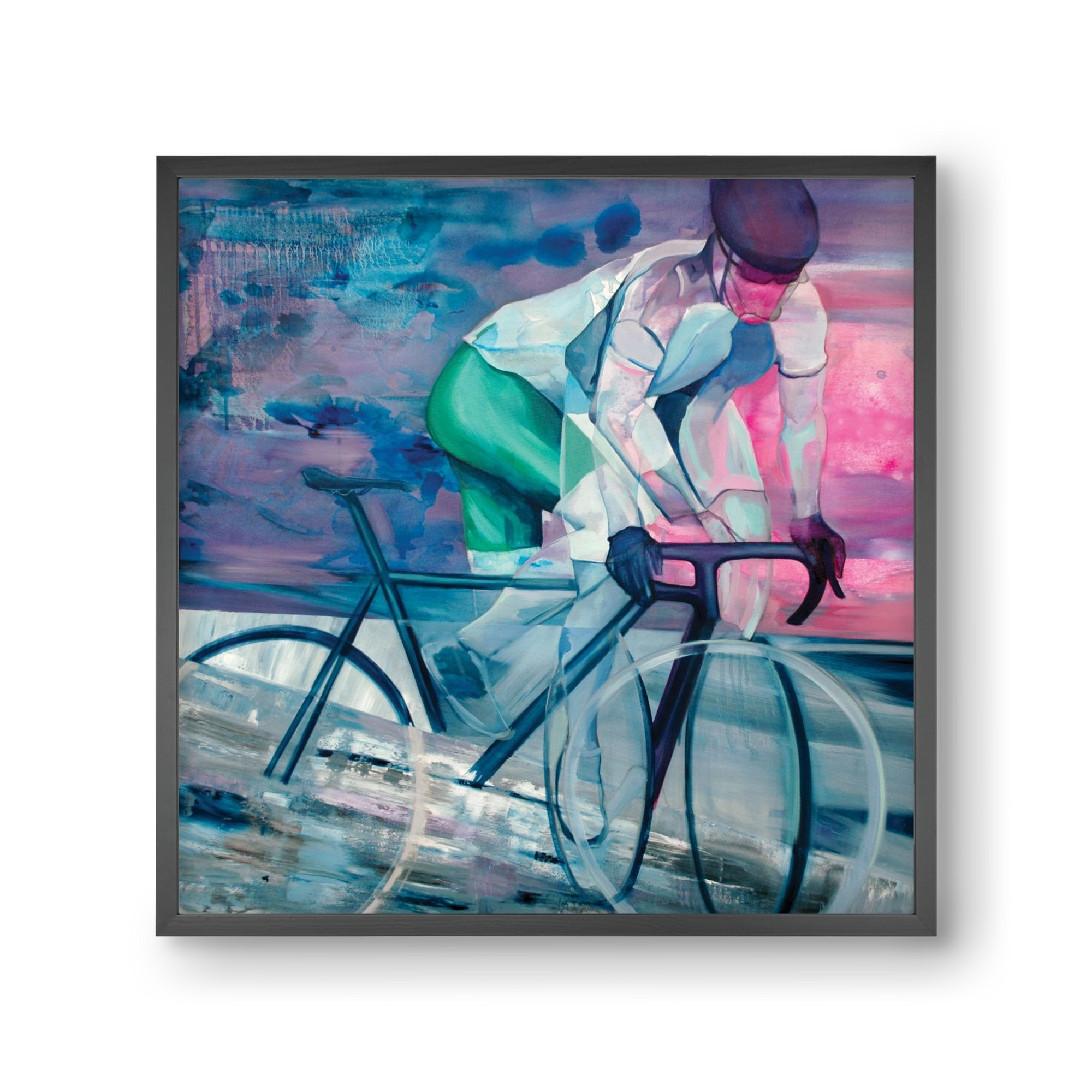 Párhuzamban, 30x30 cm (30x30 cm), Fekete keret