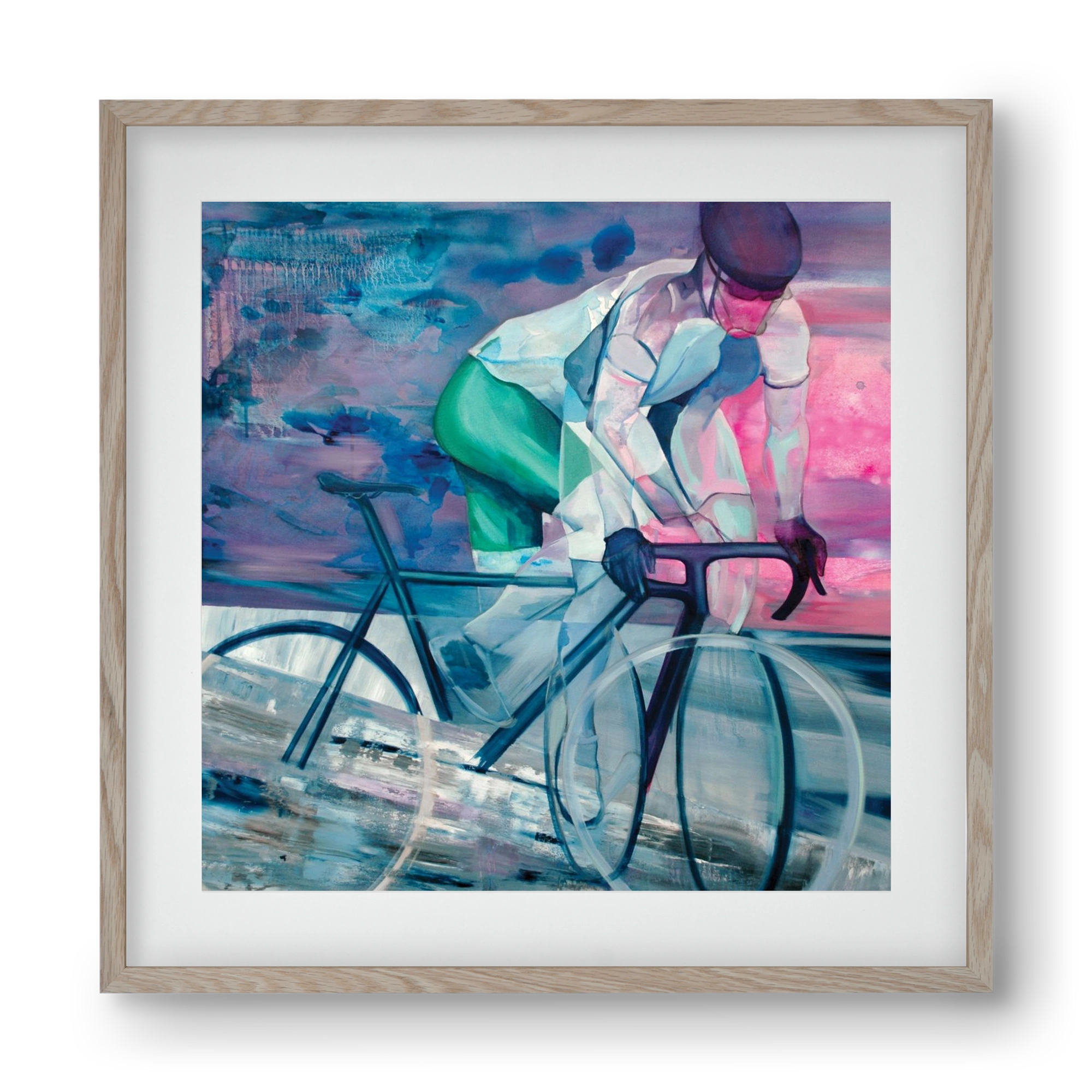 Párhuzamban, 40x40 cm (30x30 cm), Tölgy keret, paszpartuval