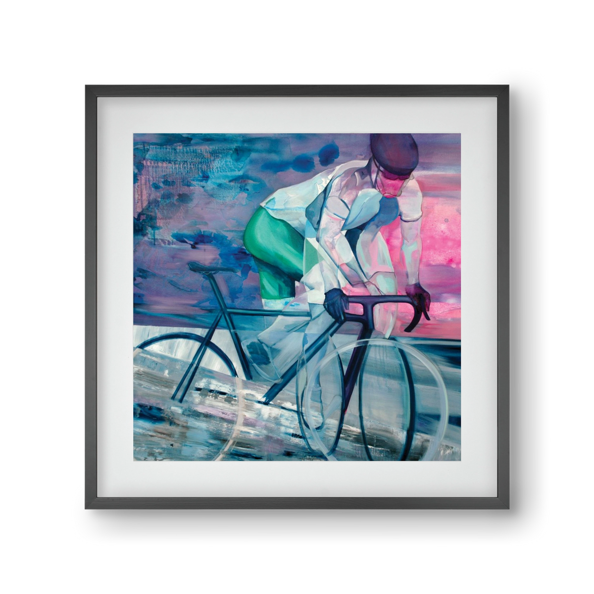 Párhuzamban, 30x30 cm (20x20 cm), Fekete keret, paszpartuval