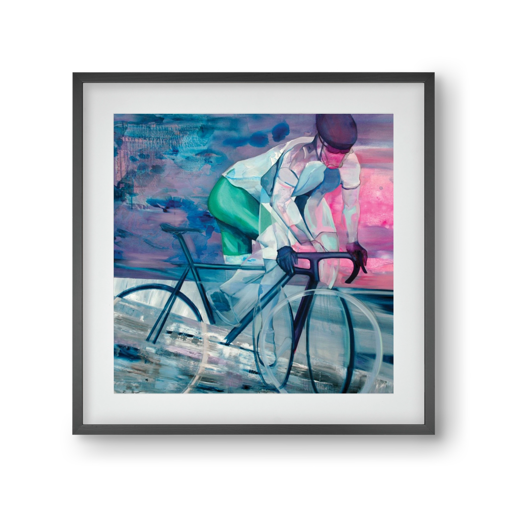 Párhuzamban, 30x30 cm (20x20 cm), Fekete keret, paszpartuval