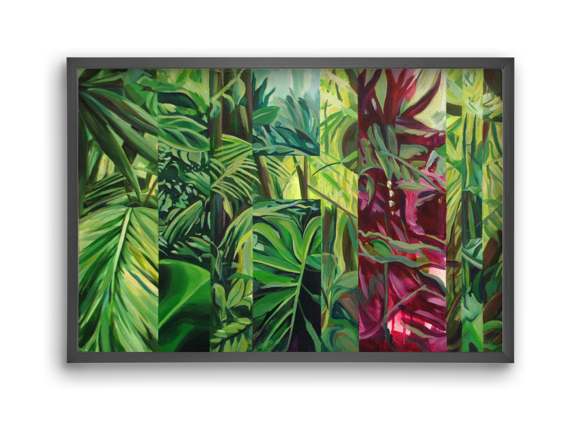 Jungel, 45x30 cm (45x30 cm), Fekete keret