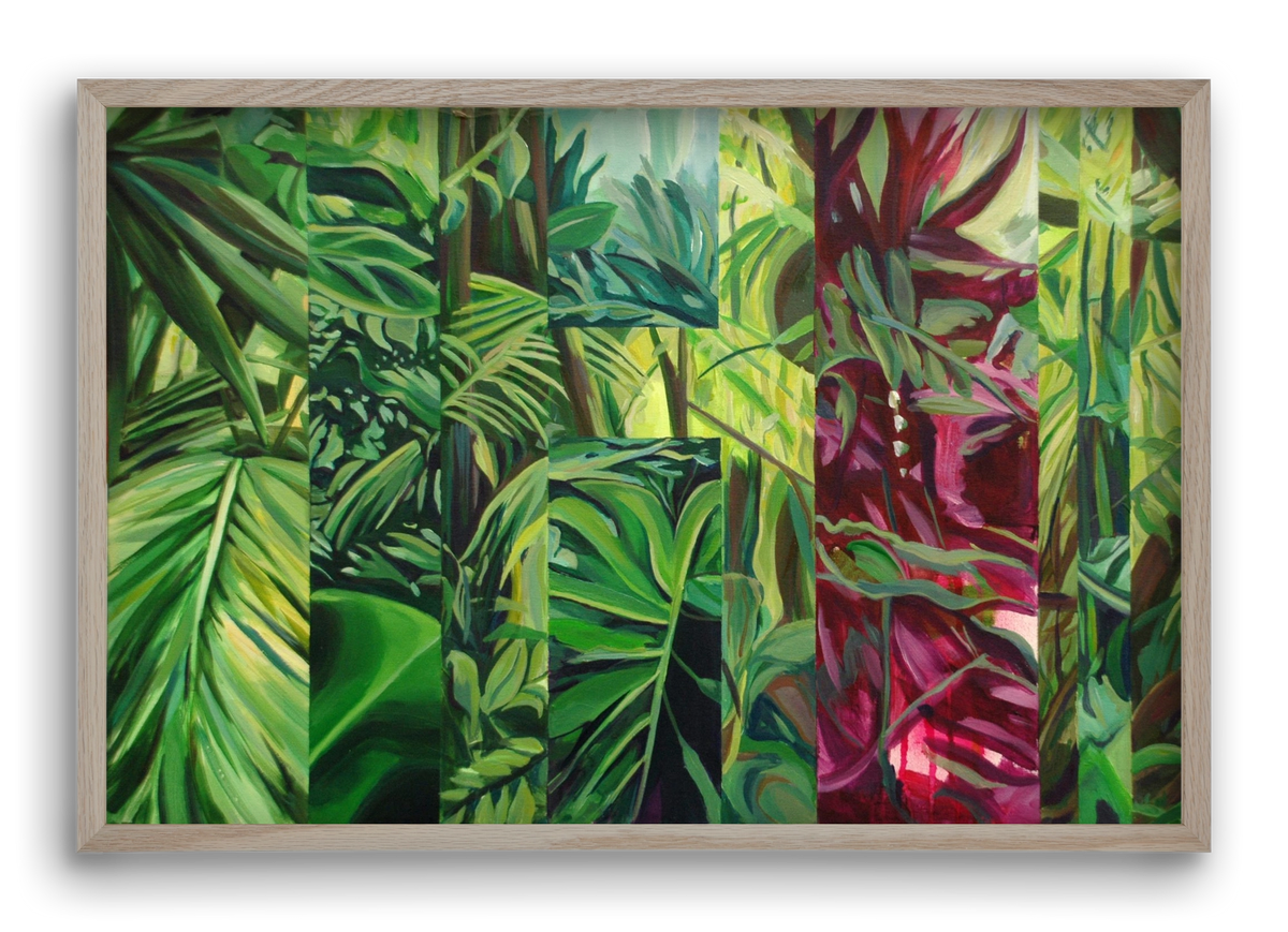 Jungel, 60x40 cm (60x40 cm), Tölgy keret