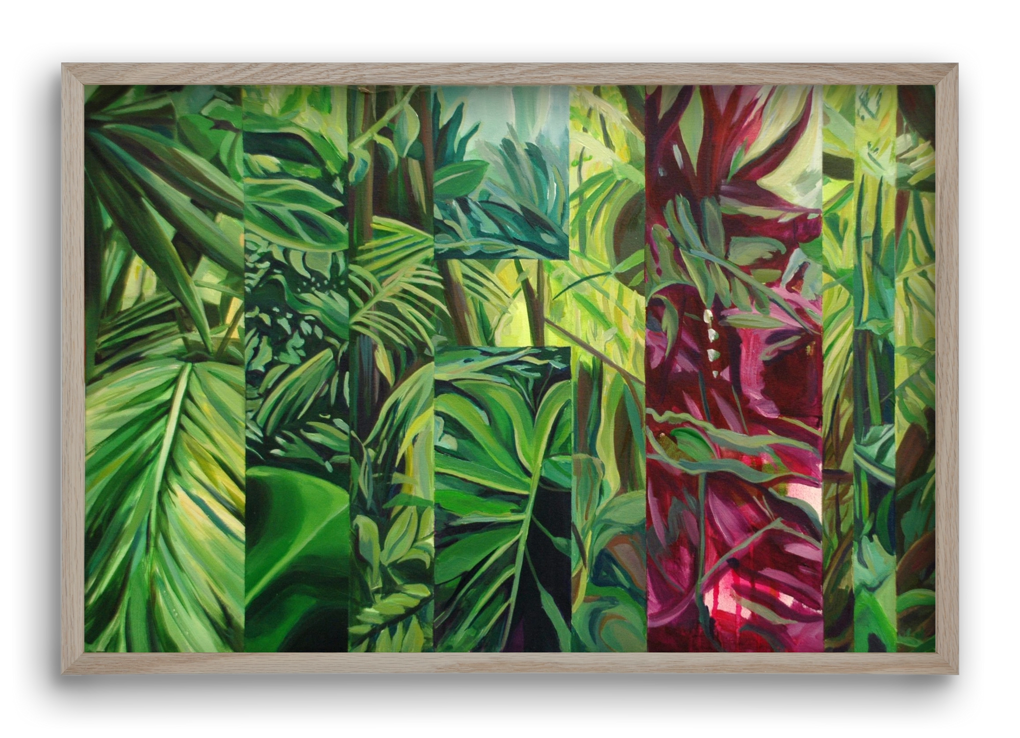 Jungel, 60x40 cm (60x40 cm), Tölgy keret