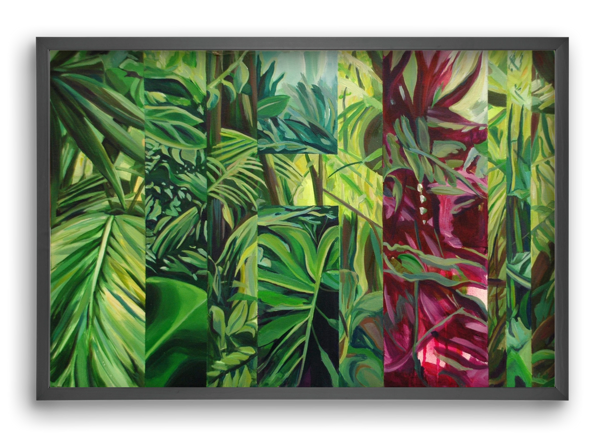 Jungel, 60x40 cm (60x40 cm), Fekete keret