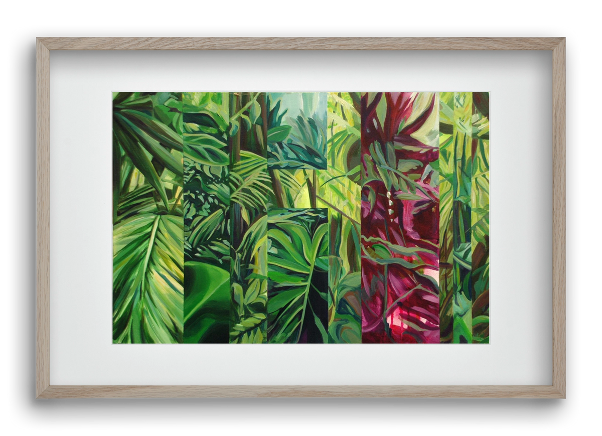 Jungel, 60x40 cm (45x30 cm), Tölgy keret, paszpartuval