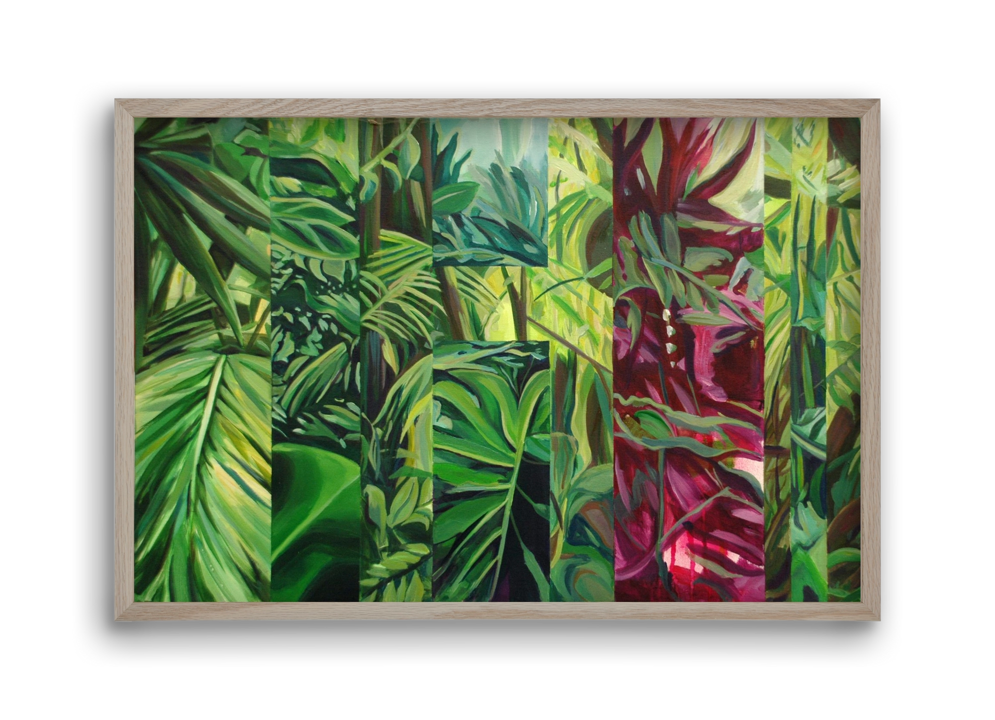 Jungel, 45x30 cm (45x30 cm), Tölgy keret