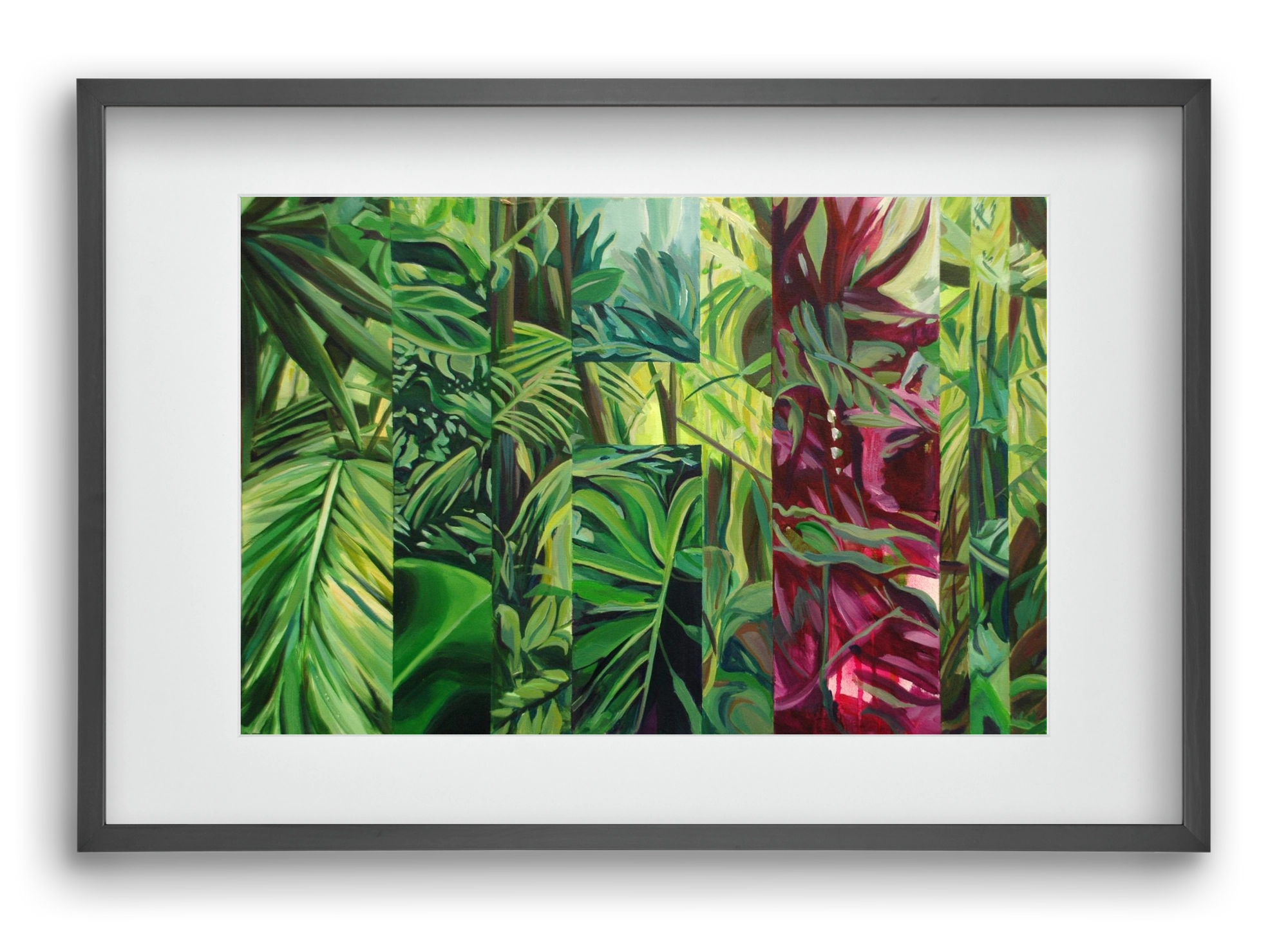 Jungel, 60x40 cm (45x30 cm), Fekete keret, paszpartuval