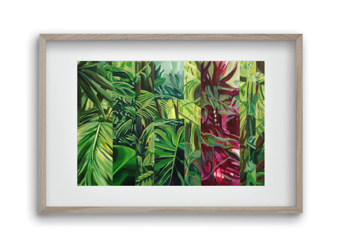 Jungel, 45x30 cm (30x20 cm), Tölgy keret, paszpartuval