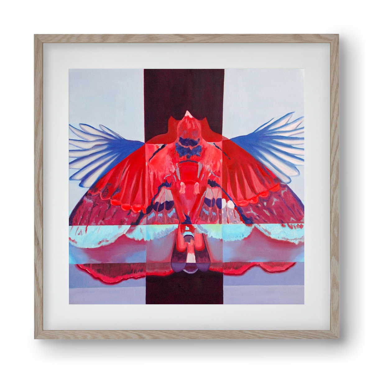 Főnix, 40x40 cm (30x30 cm), Tölgy keret, paszpartuval