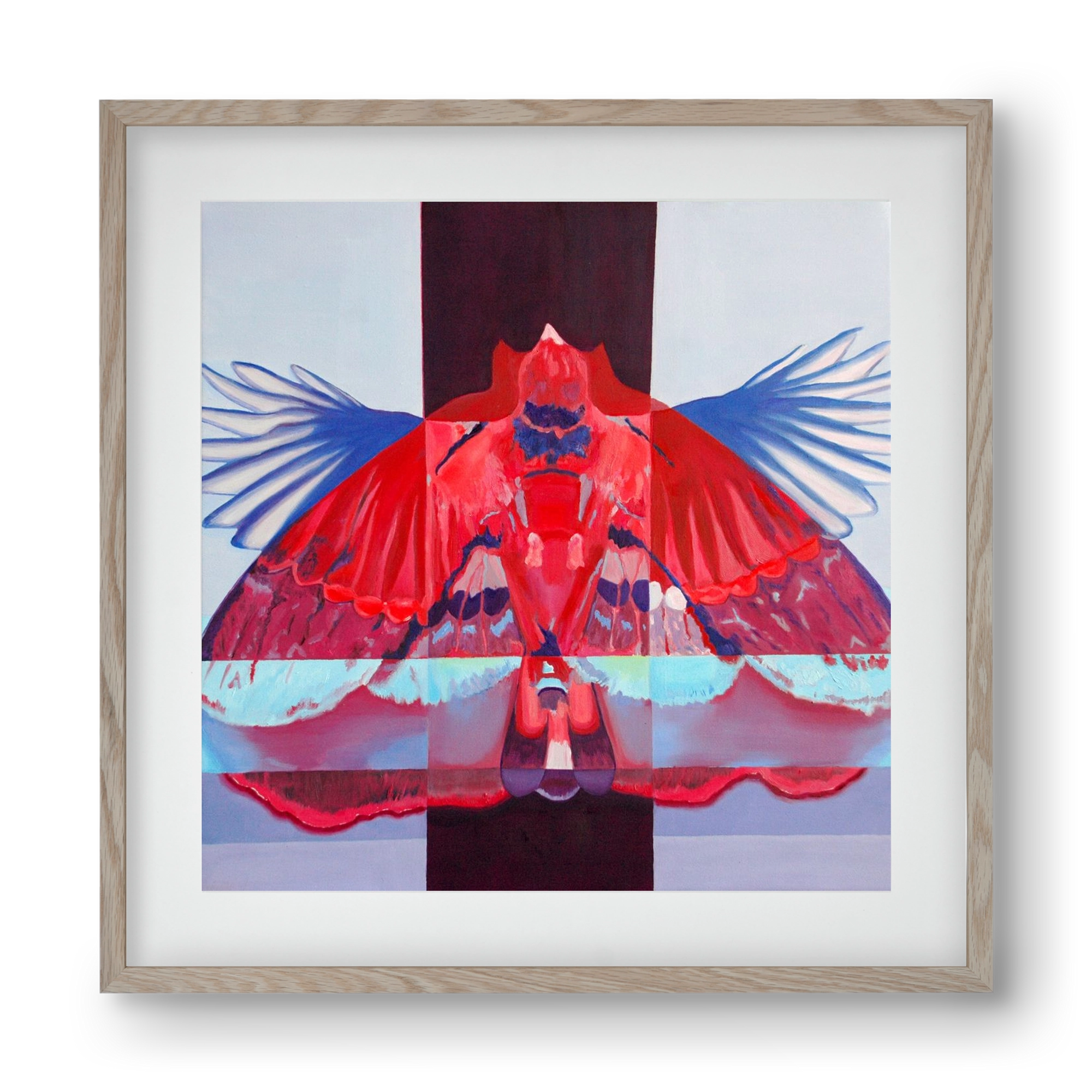 Főnix, 40x40 cm (30x30 cm), Tölgy keret, paszpartuval