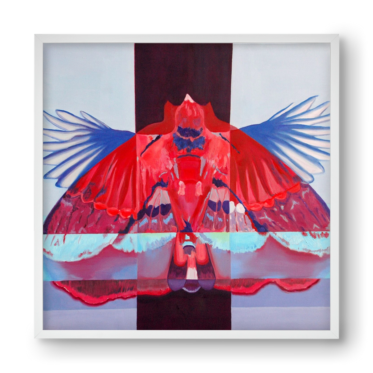 Főnix, 40x40 cm (40x40 cm), Fehér keret