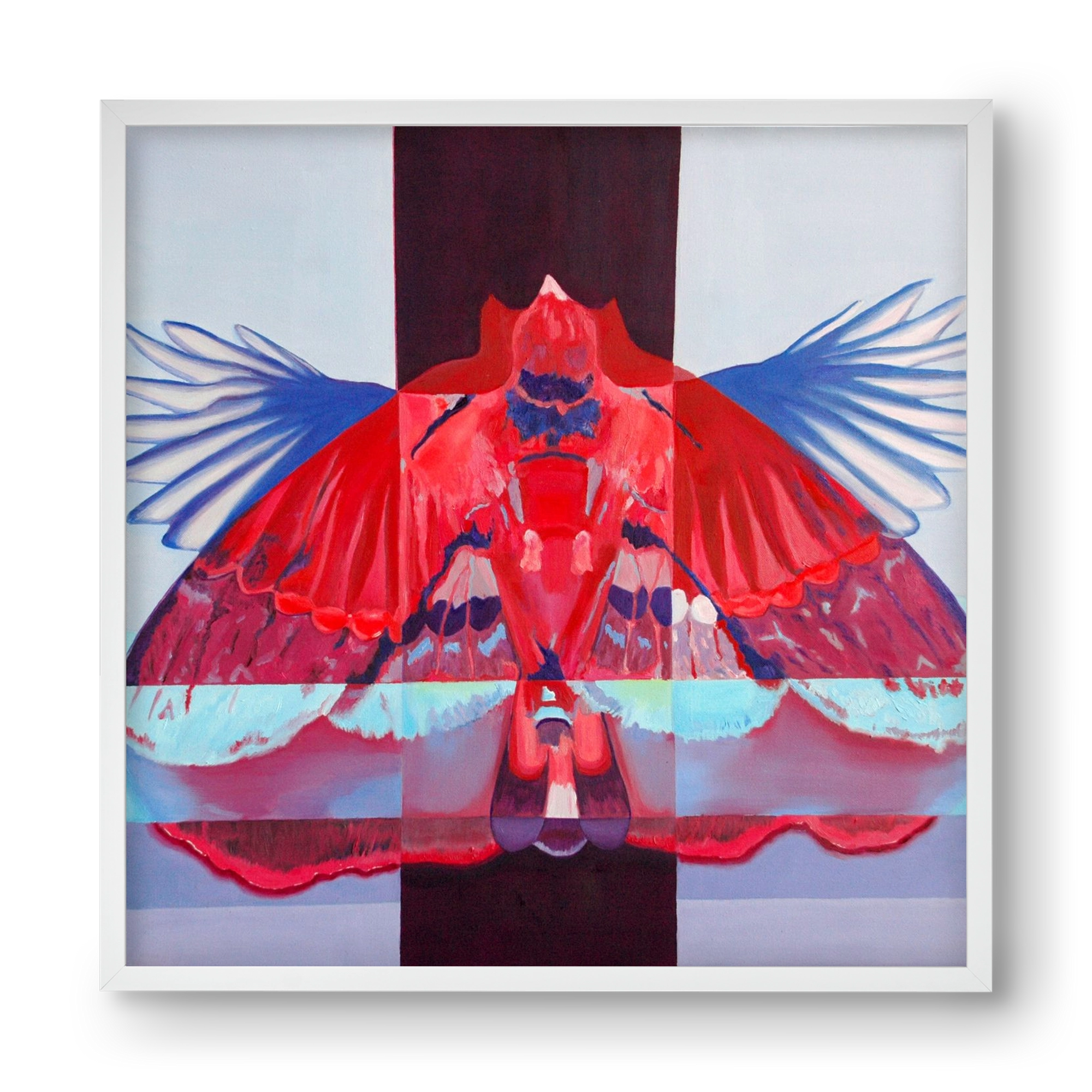 Főnix, 40x40 cm (40x40 cm), Fehér keret