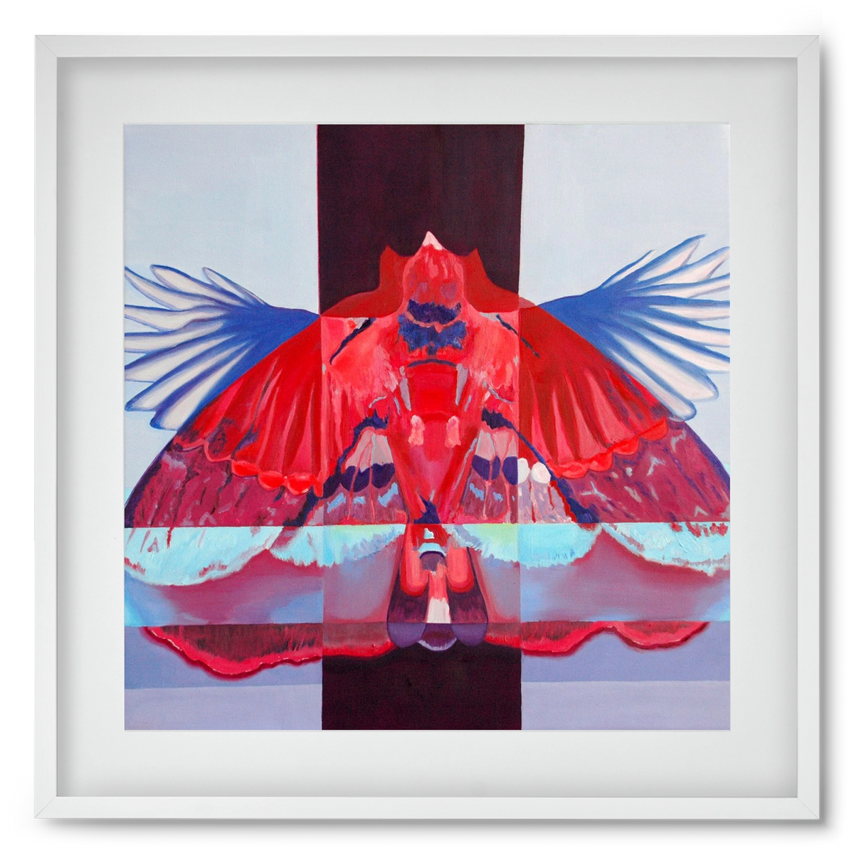 Főnix, 50x50 cm (40x40 cm), Fehér keret, paszpartuval