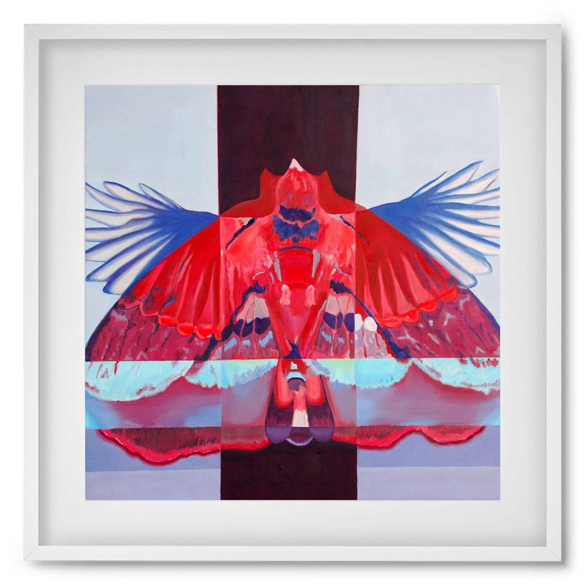 Főnix, 50x50 cm (40x40 cm), Fehér keret, paszpartuval